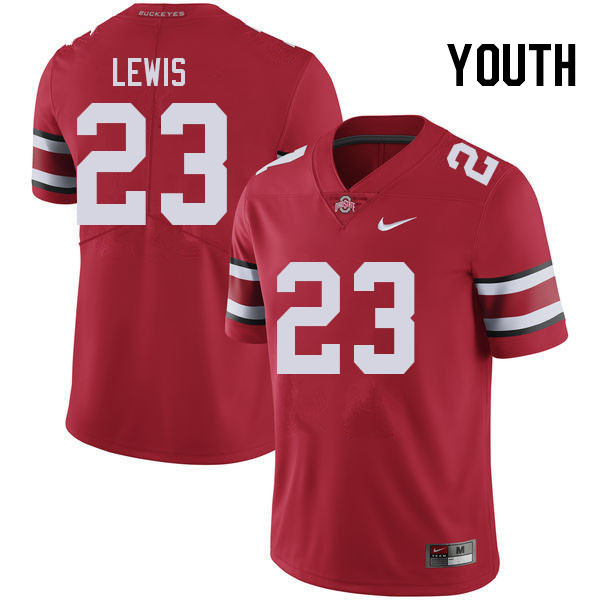 Youth #23 Parker Lewis Ohio State Buckeyes College Football Jerseys Stitched-Red